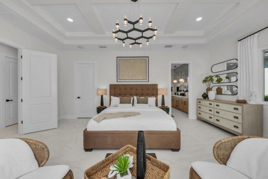 Furnished interior in a model home at Aqua in Bradenton (Image 52). Furnished interior in a model home at Aqua in Bradenton (Image 52).