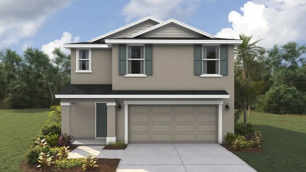 Front exterior of a home in the Cottages at Avignon community, located in Palmetto, FL (Image 2). Front exterior of a home in the Cottages at Avignon community, located in Palmetto, FL (Image 2).