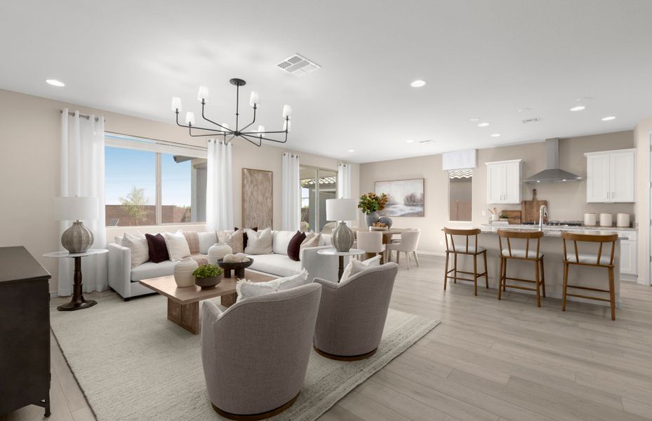 Furnished interior in a model home at Alamar in Tolleson (Image 8).