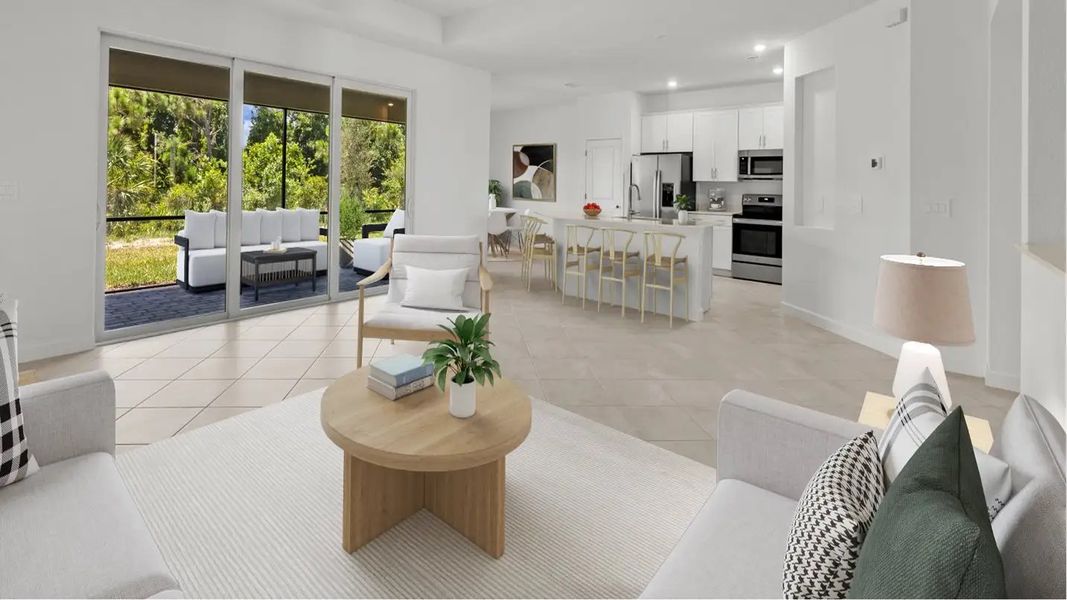 Furnished interior in a model home at Stillwater at Lakewood Ranch: Manor Homes in Lakewood Ranch (Image 17). Furnished interior in a model home at Stillwater at Lakewood Ranch: Manor Homes in Lakewood Ranch (Image 17).
