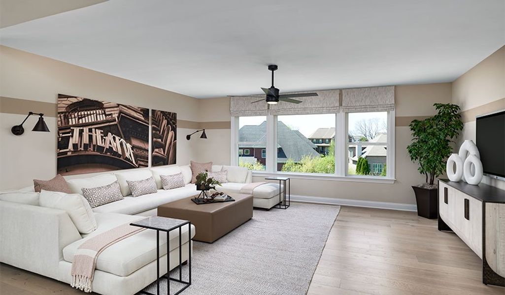 Furnished interior in a model home at August Park in Spring Hill (Image 45).