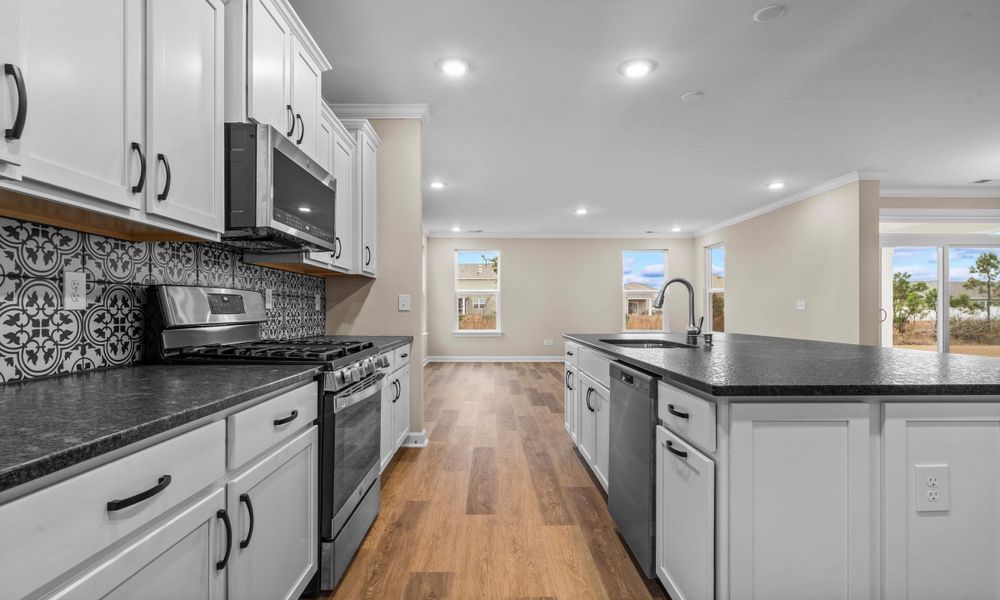 Furnished interior in a model home at Bridgewater - Shorehaven Village in Little River (Image 23).