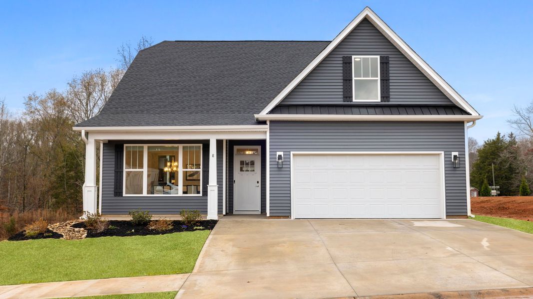 Front exterior of a home in the Briargate community, located in Fountain Inn, SC (Image 1).