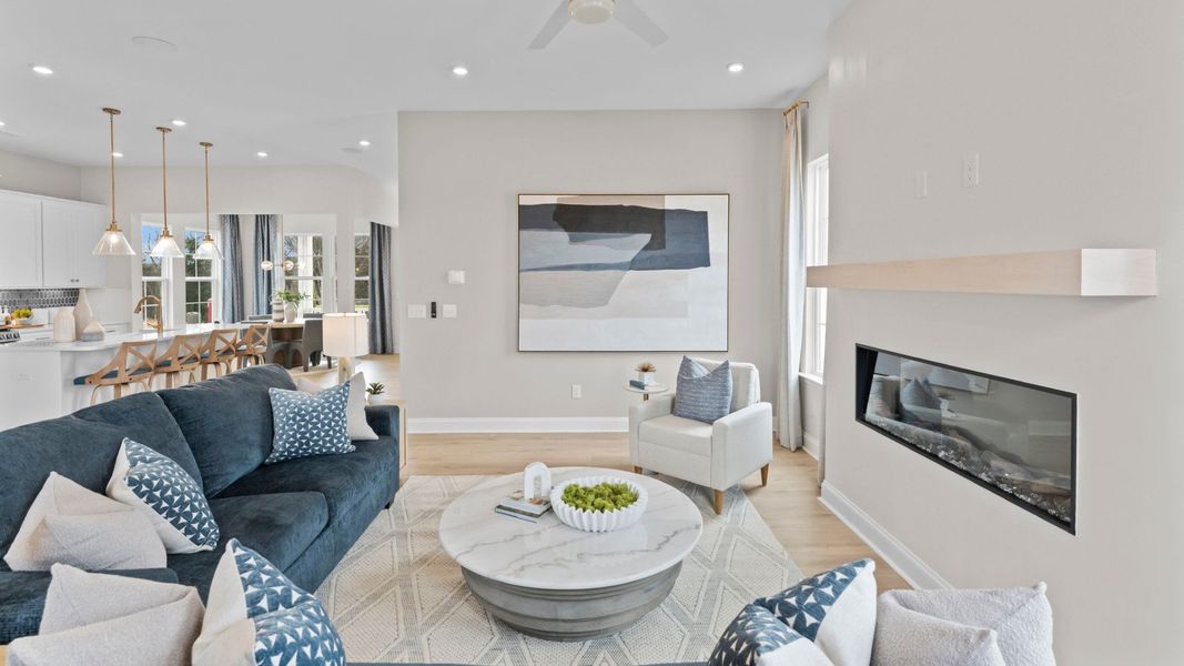 Furnished interior in a model home at Miller Farm Single Family Homes in Pineville (Image 39). Furnished interior in a model home at Miller Farm Single Family Homes in Pineville (Image 39).