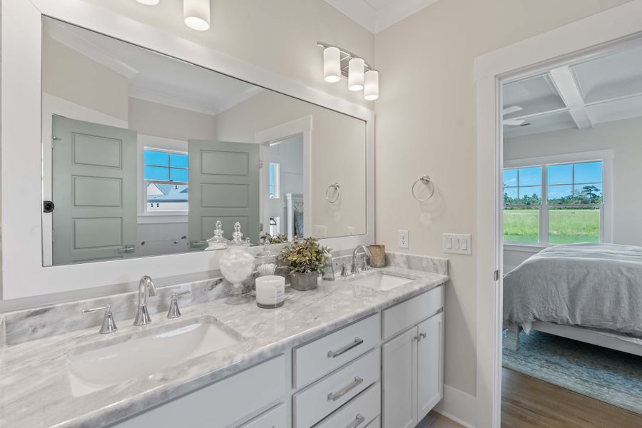 Furnished interior in a model home at Songbird in Hampstead (Image 24). Furnished interior in a model home at Songbird in Hampstead (Image 24).