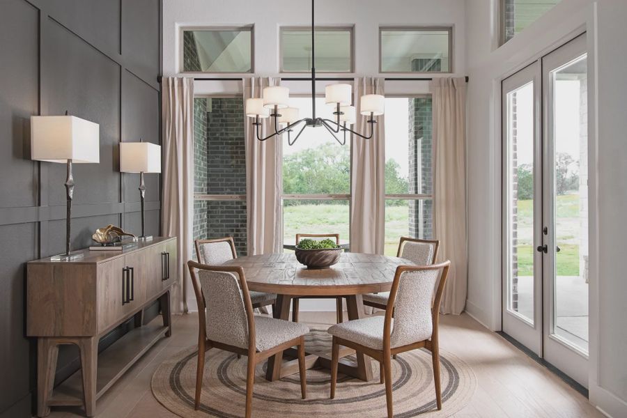 Furnished interior in a model home at Waldsanger in New Braunfels (Image 14).