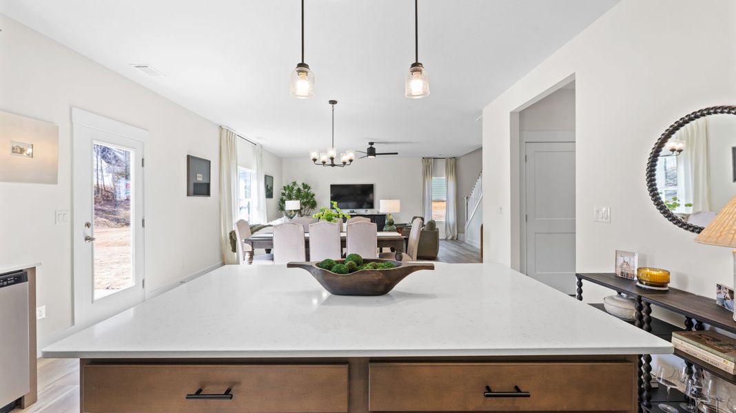 Furnished interior in a model home at Harbor Crest in Ooltewah (Image 17).