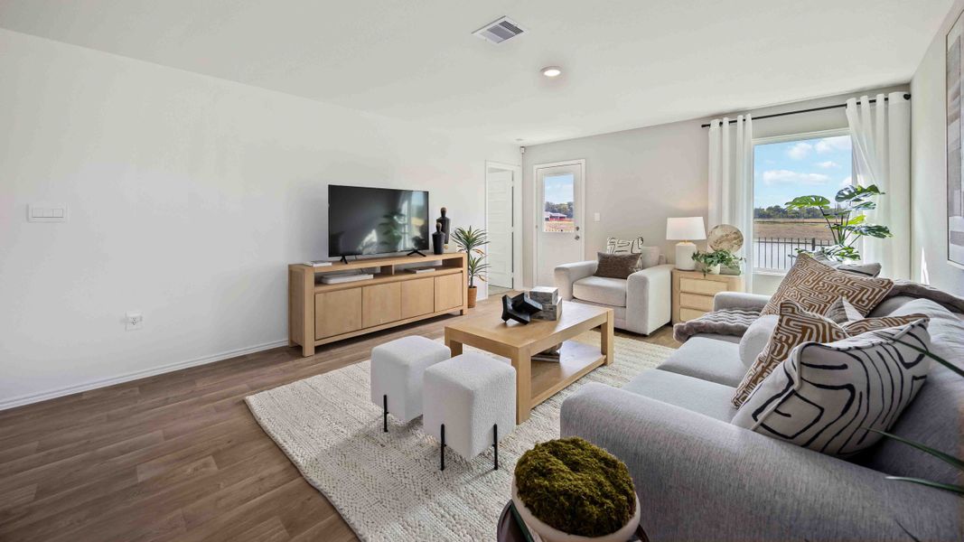 Furnished interior in a model home at Garver Heights in Houston (Image 20).