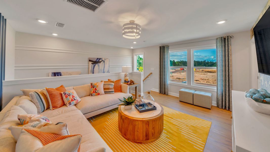 Furnished interior in a model home at Salt Grass at Ward Creek in Panama City Beach (Image 4).