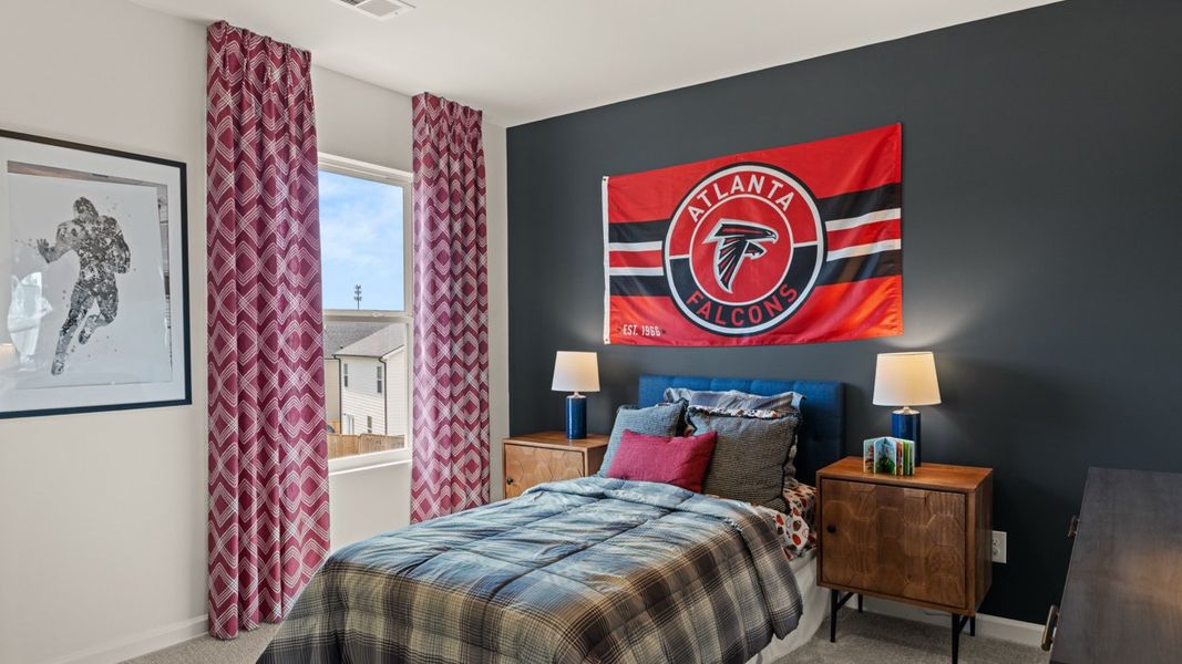 Furnished interior in a model home at Shoal Creek in Hampton (Image 31).