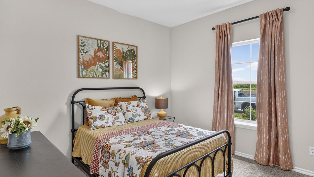 Furnished interior in a model home at Crane Crossing in Crandall (Image 17). Furnished interior in a model home at Crane Crossing in Crandall (Image 17).