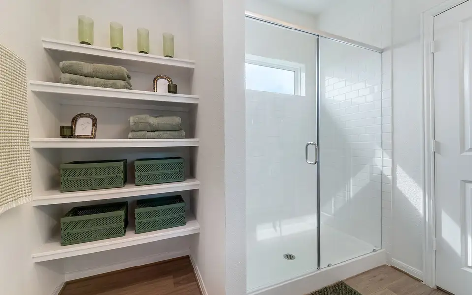 Furnished interior in a model home at Garden Grove in San Antonio (Image 19). Furnished interior in a model home at Garden Grove in San Antonio (Image 19).