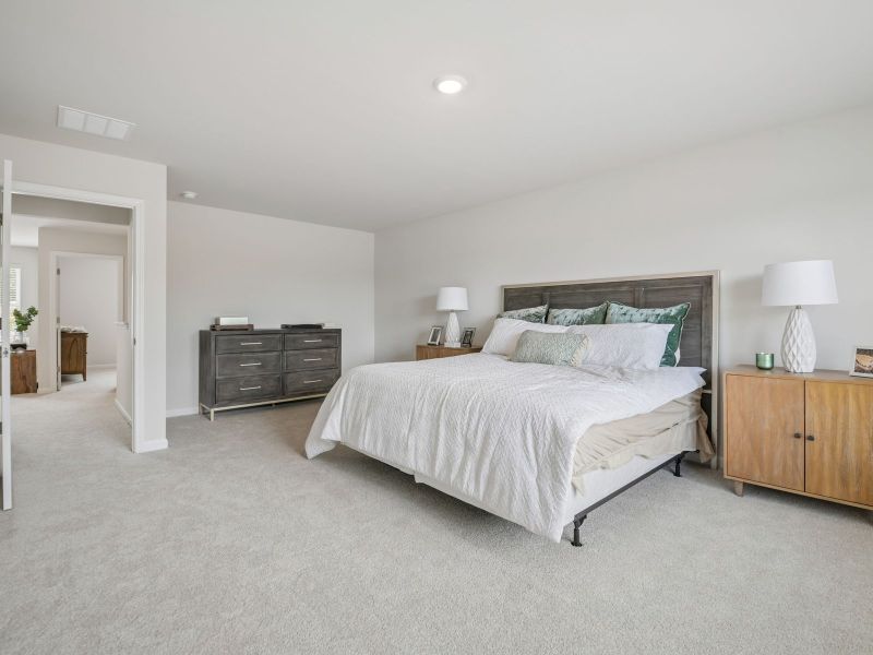 Furnished interior in a model home at Moss Farms in Lula (Image 18). Furnished interior in a model home at Moss Farms in Lula (Image 18).