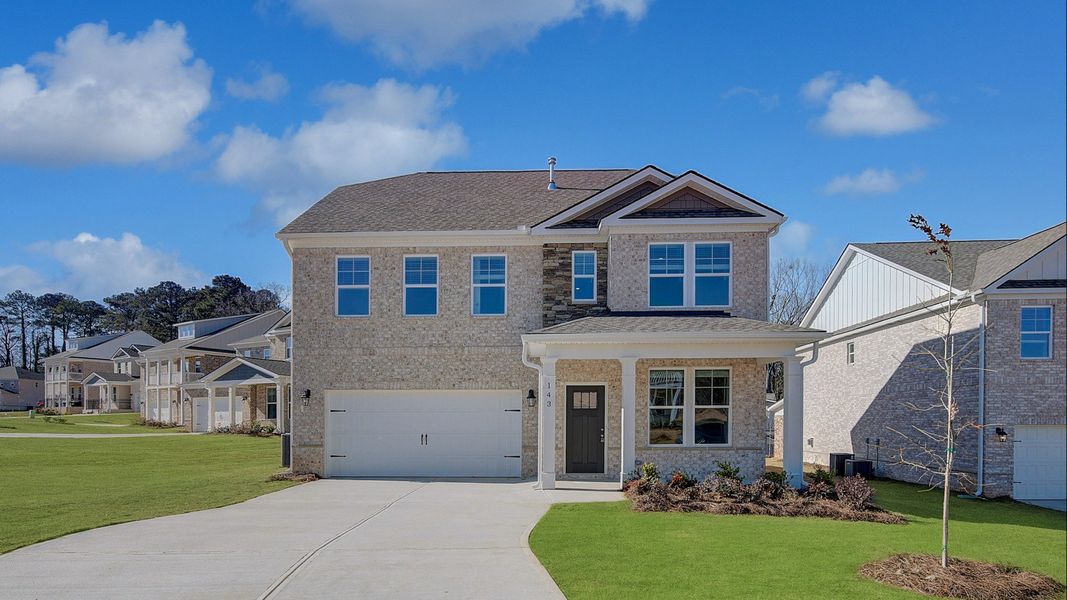 Front exterior of a home in the Burchwood community, located in Stockbridge, GA (Image 8).
