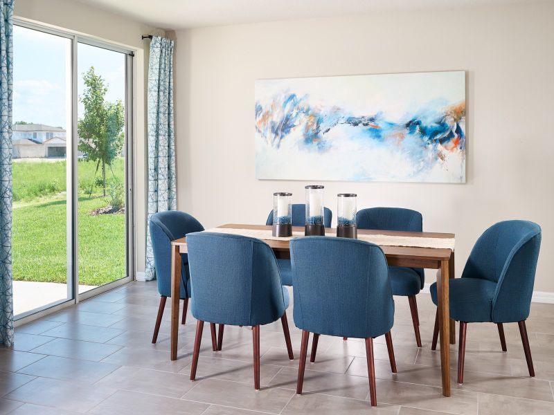 Furnished interior in a model home at The Reserve at Van Oaks in Auburndale (Image 7).