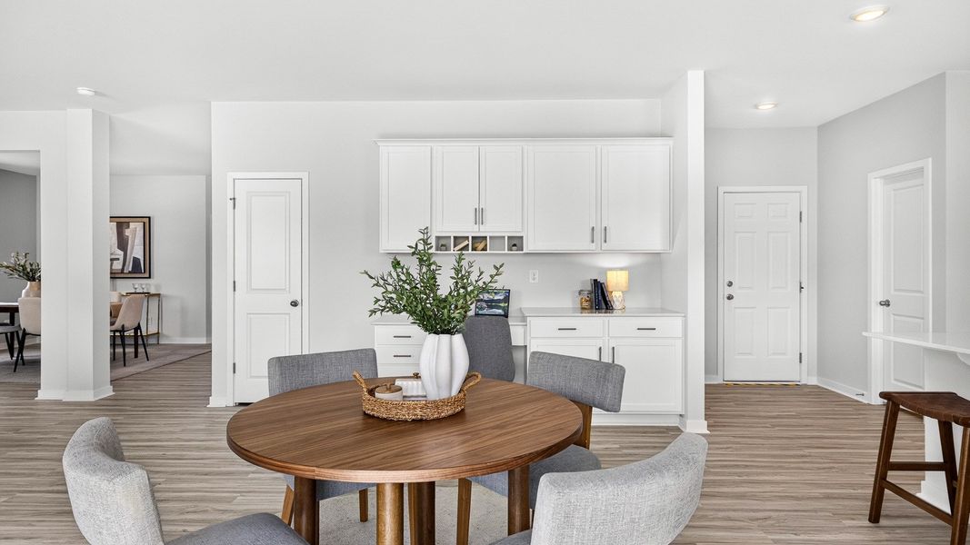 Furnished interior in a model home at Twinleaf Meadows in Monroe (Image 12).