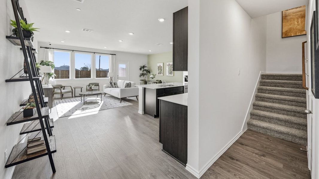 Furnished interior in a model home at Arbor Trails South in Princeton (Image 22).