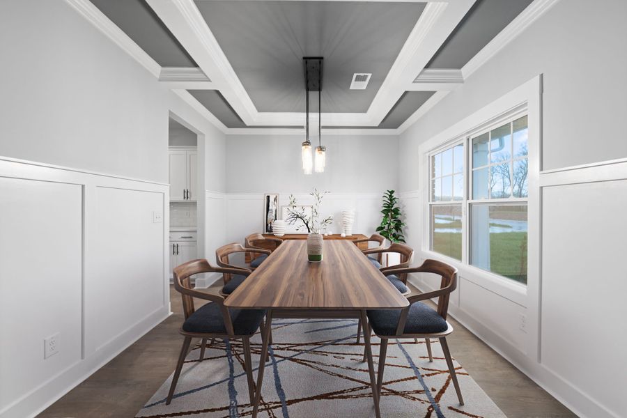 Furnished interior in a model home at Summerfield in Clarksville (Image 7).