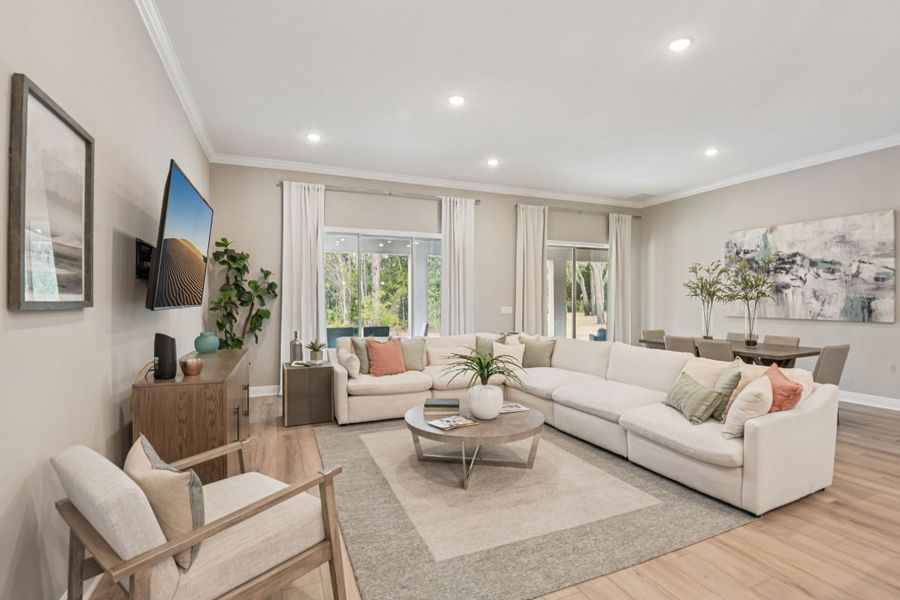 Furnished interior in a model home at Sugarmill Woods in Homosassa (Image 5).