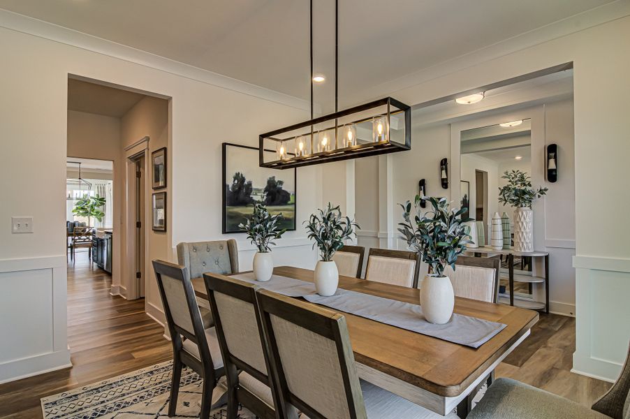 Furnished interior in a model home at Verona in Burlington (Image 2).
