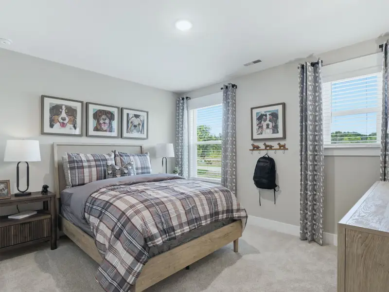 Furnished interior in a model home at Barrow Meadows in Zebulon (Image 21).