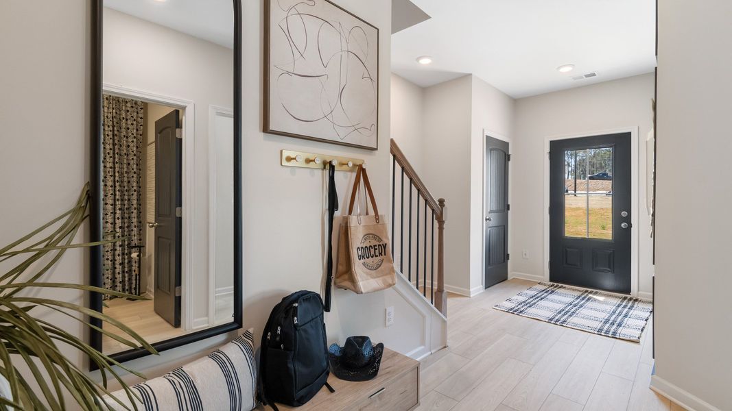 Furnished interior in a model home at Daybreak in Newnan (Image 4).