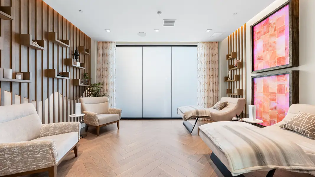 Furnished interior in a model home at Esplanade at Kingston in Estero (Image 4).