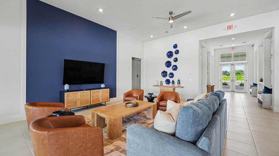 Furnished interior in a model home at Creekside in Fort Pierce (Image 26).