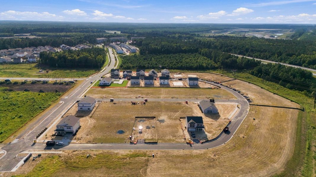 Aerial view of the West New Bern community in New Bern, NC, showing layout and nearby surroundings (Image 12).