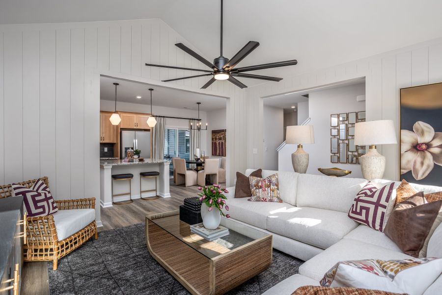 Furnished interior in a model home at Sandy Springs in Aberdeen (Image 31).