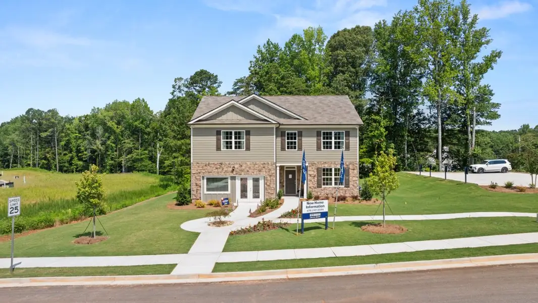 Front exterior of a home in the Fairhaven community, located in Lithia Springs, GA (Image 3).