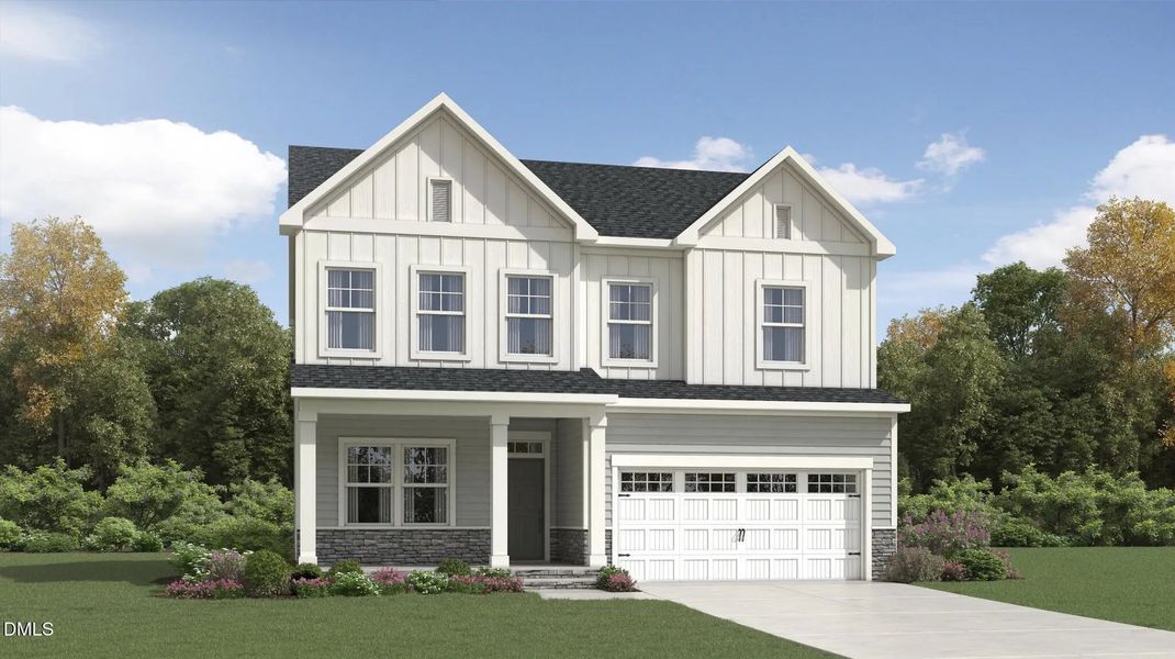 Front exterior of a home in the Retreat at Robertson: Summit community, located in Knightdale, NC (Image 3).
