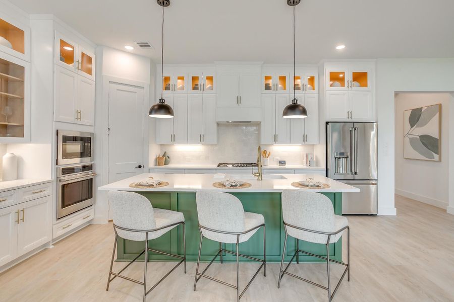 Furnished interior in a model home at Ten Mile Creek in Celina (Image 57).