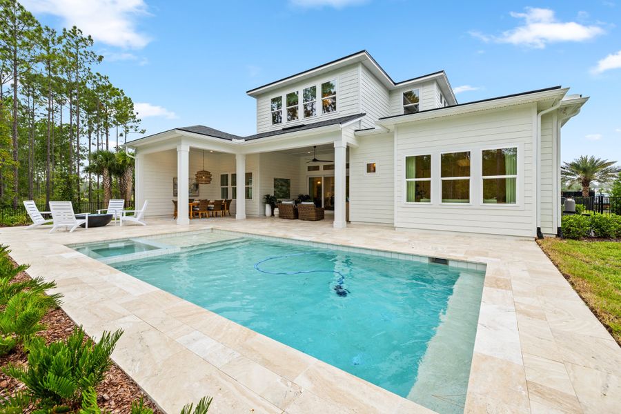 Exterior details of a home in Hidden Creek at SilverLeaf 80' Gold Series, St. Augustine (Image 22).