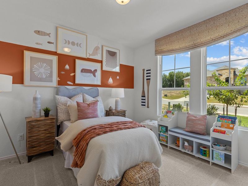 Furnished interior in a model home at Royal Crest in San Antonio (Image 19).