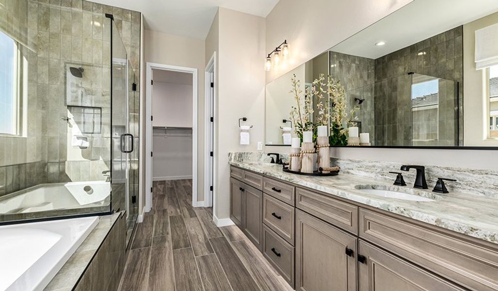 Furnished interior in a model home at Retreat at White Tank Foothills in Waddell (Image 22).