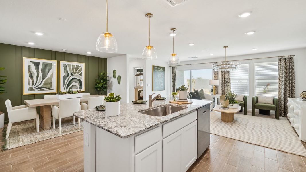 Furnished interior in a model home at Remington in Buckeye (Image 18).