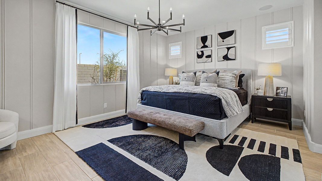 Furnished interior in a model home at Apache Farms in Buckeye (Image 20).