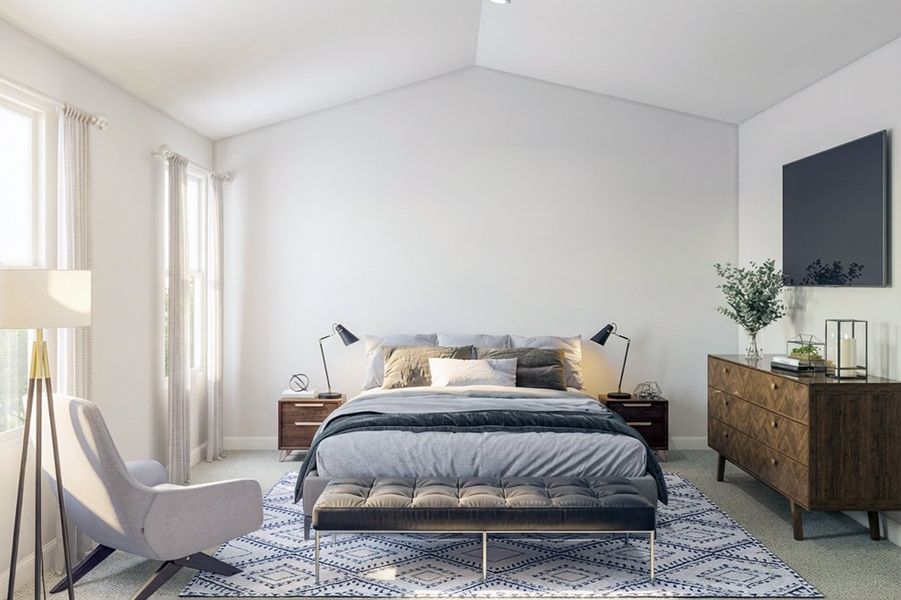 Furnished interior in a model home at Eagle's Landing in Benson (Image 7).