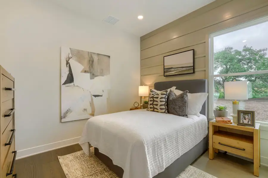 Furnished interior in a model home at Manors Collection - Freedom at Anthem in Kyle (Image 11).