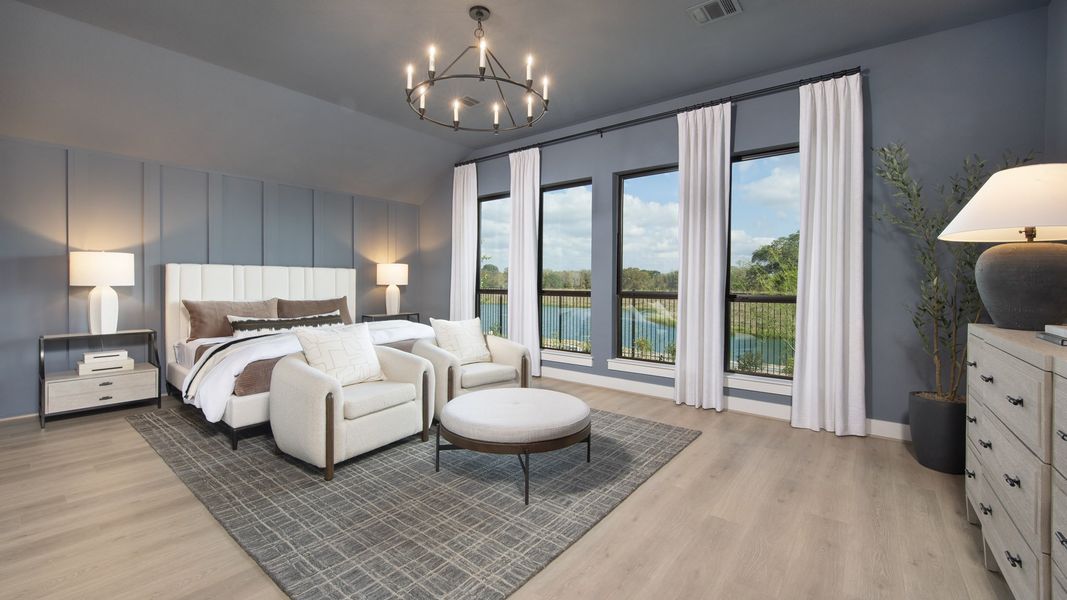 Furnished interior in a model home at Juniper Springs 60' in Lockhart (Image 10).