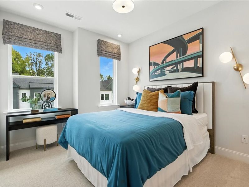 Furnished interior in a model home at Archer Row in Charlotte (Image 25).