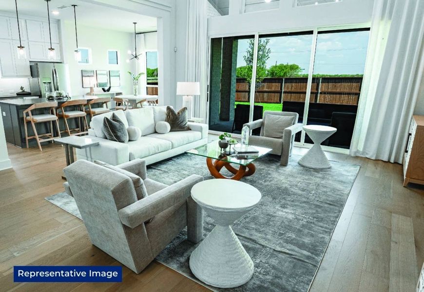Furnished interior in a model home at LeTara in Haslet (Image 8).