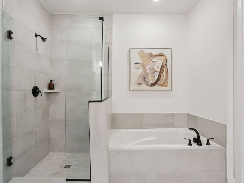 Furnished interior in a model home at Station Hill - Estate Series in Franklin (Image 17).