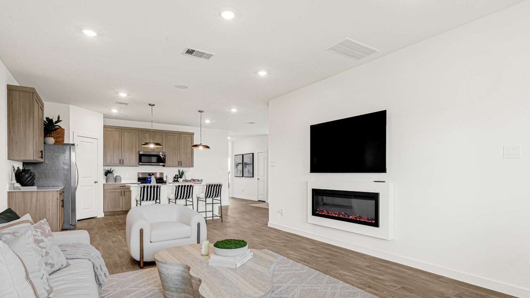 Furnished interior in a model home at Holly Ridge in Rosenberg (Image 19).