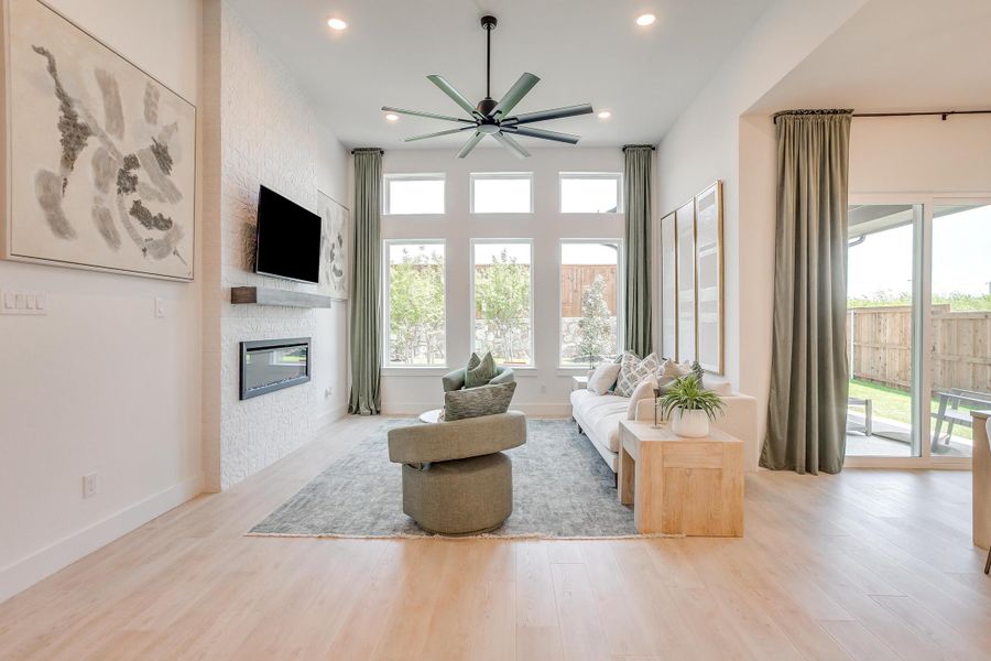 Furnished interior in a model home at Ten Mile Creek in Celina (Image 61).