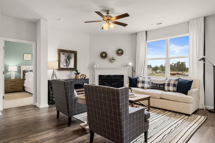 Furnished interior in a model home at Chukker Creek Landing in Aiken (Image 6). Furnished interior in a model home at Chukker Creek Landing in Aiken (Image 6).
