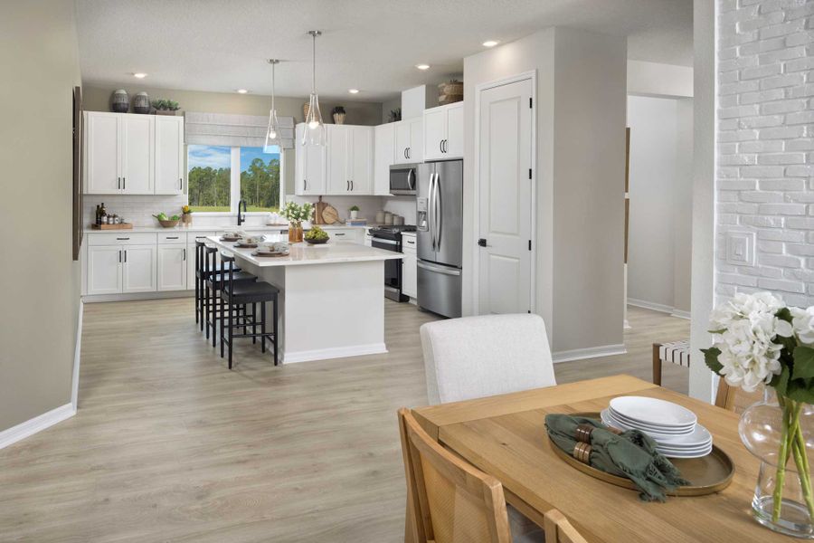 Furnished interior in a model home at Vistera of Venice – Cottage Series in Nokomis (Image 6).