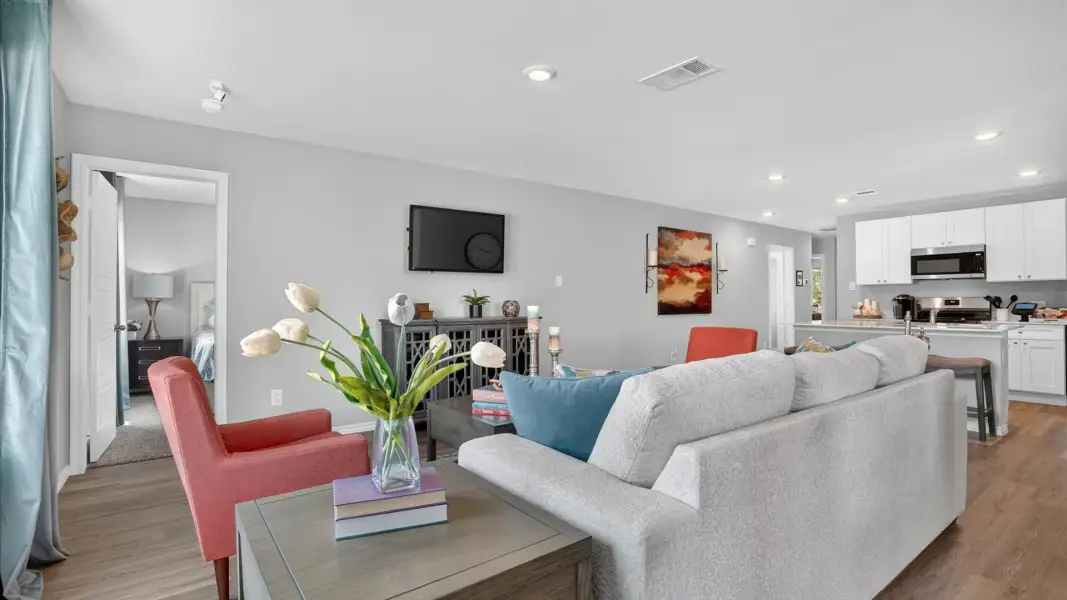 Furnished interior in a model home at Blackbird Estates in Mineral Wells (Image 12).