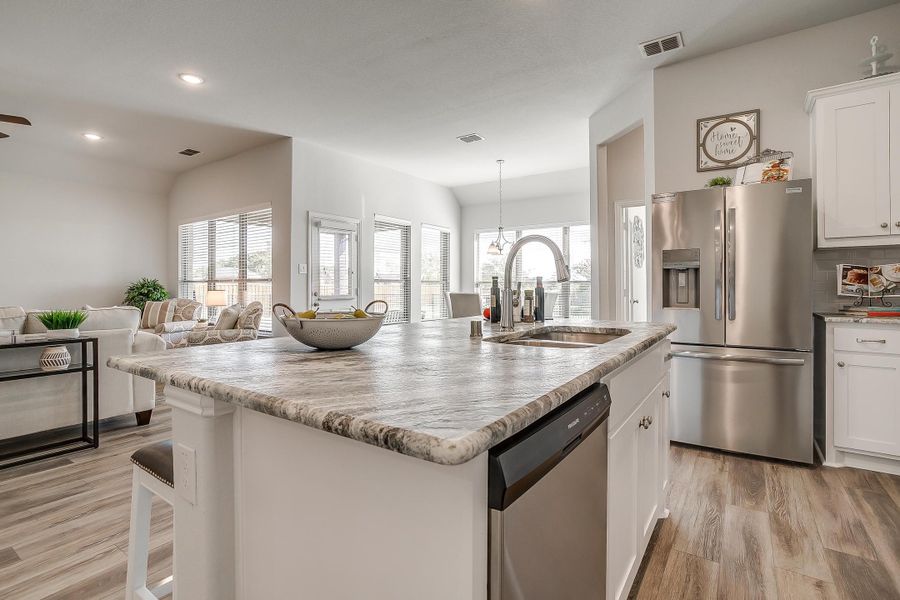 Furnished interior in a model home at Mallard Point in Greenville (Image 22).